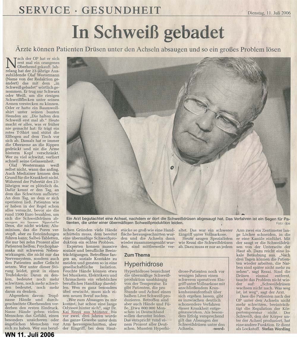 Hautarzt Münster Dr. Med. Kai Rezai Presseberichte - Hautarzt-Teneriffa Dr. Kai Rezai